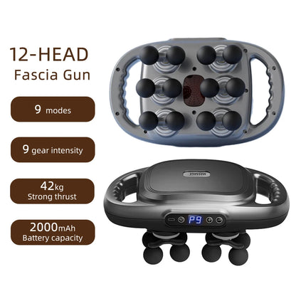 12-Head High-Frequency Massage Gun