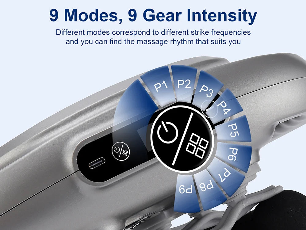 12-Head High-Frequency Massage Gun