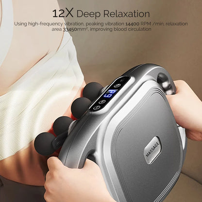 12-Head High-Frequency Massage Gun