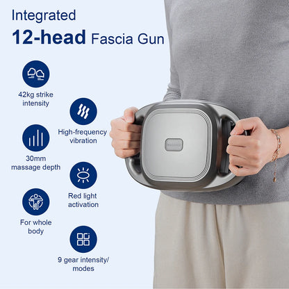 12-Head High-Frequency Massage Gun