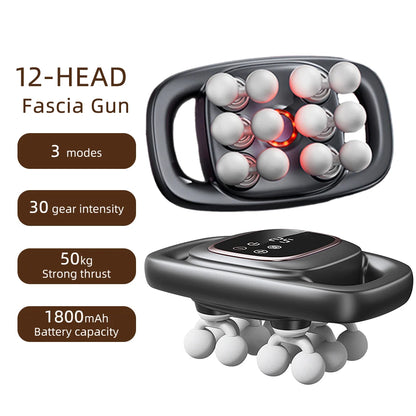12-Head High-Frequency Massage Gun